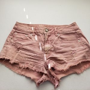 American Eagle Outfitters pink denim shorts. Size2